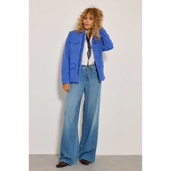 Jean wide "Leny" - Medium blue