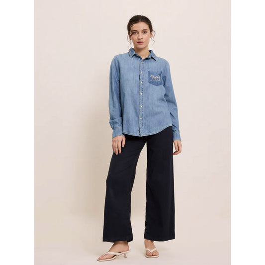 Pantalon "Lucia crop large" - Night