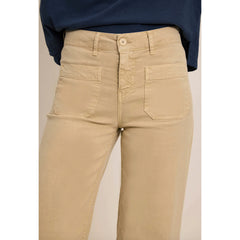 Pantalon large "Lucia crop large" - Oatmeal