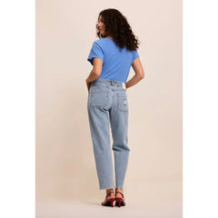 Jean worker "Lourdes" - Light blue