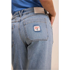 Jean worker "Lourdes" - Light blue