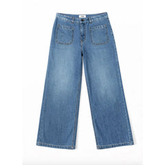 Jean large "Lucia Crop Light" - Medium blue