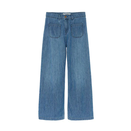Jean large "Lucia Crop Light" - Medium blue