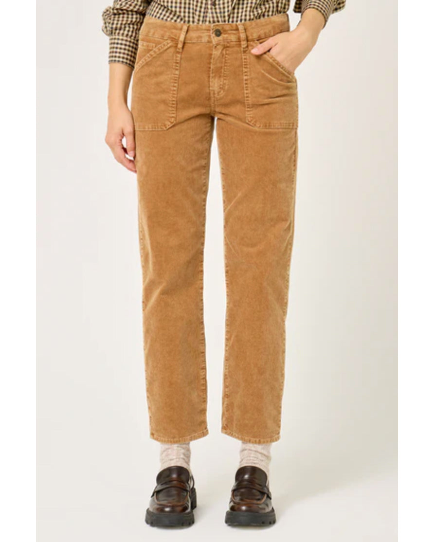 Pantalon worker velours "Lourdes" - Pecan