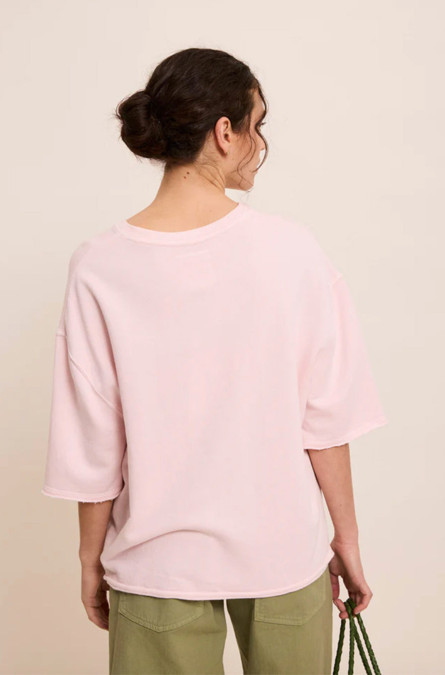 Sweat-shirt "Love" - Baby pink