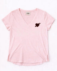 Tee-shirt "Heart" - Baby pink