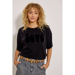 Tee-shirt "Love" - Acid grey