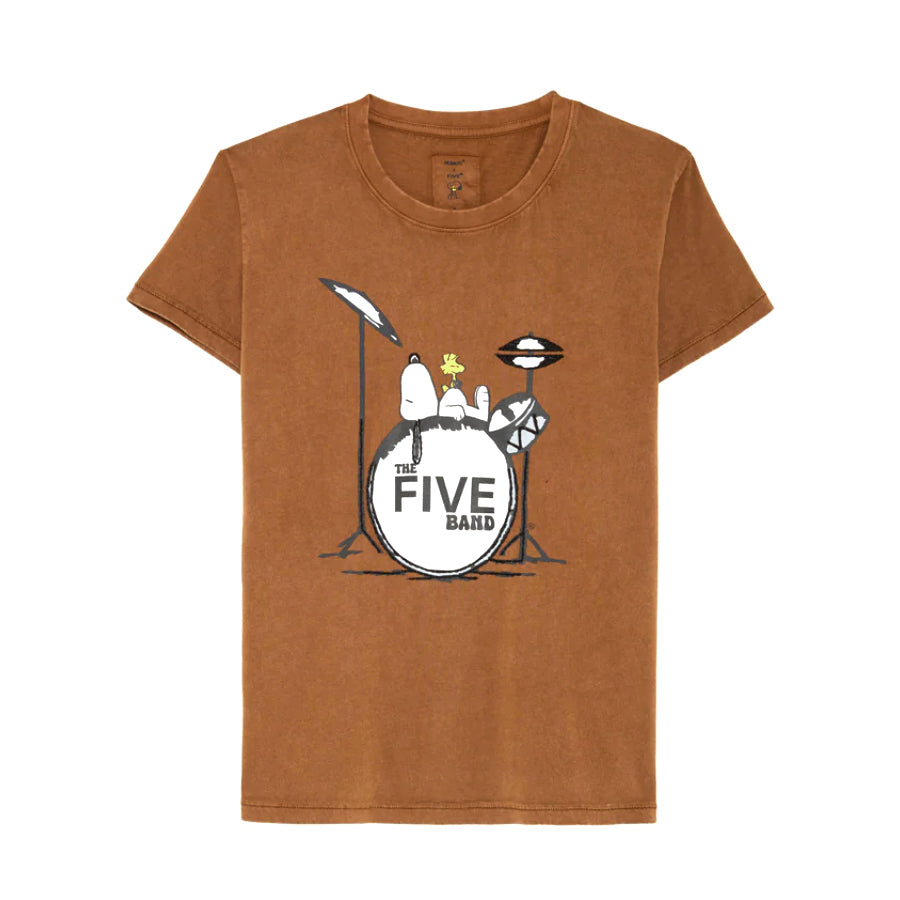 Tee-shirt "Snoopy Band" - Chocolate