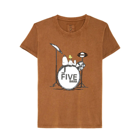 Tee-shirt "Snoopy Band" - Chocolate