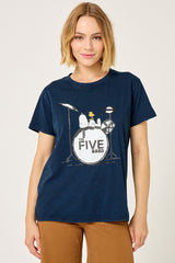 Tee-shirt "Snoopy Band" - Navy