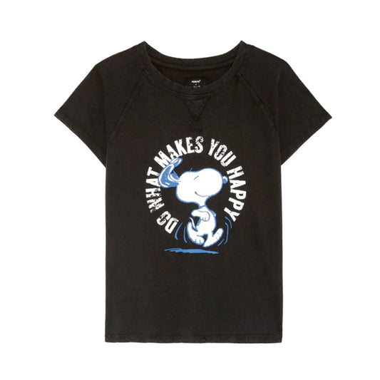 Tee-shirt "Snoopy Happy" - Acid grey