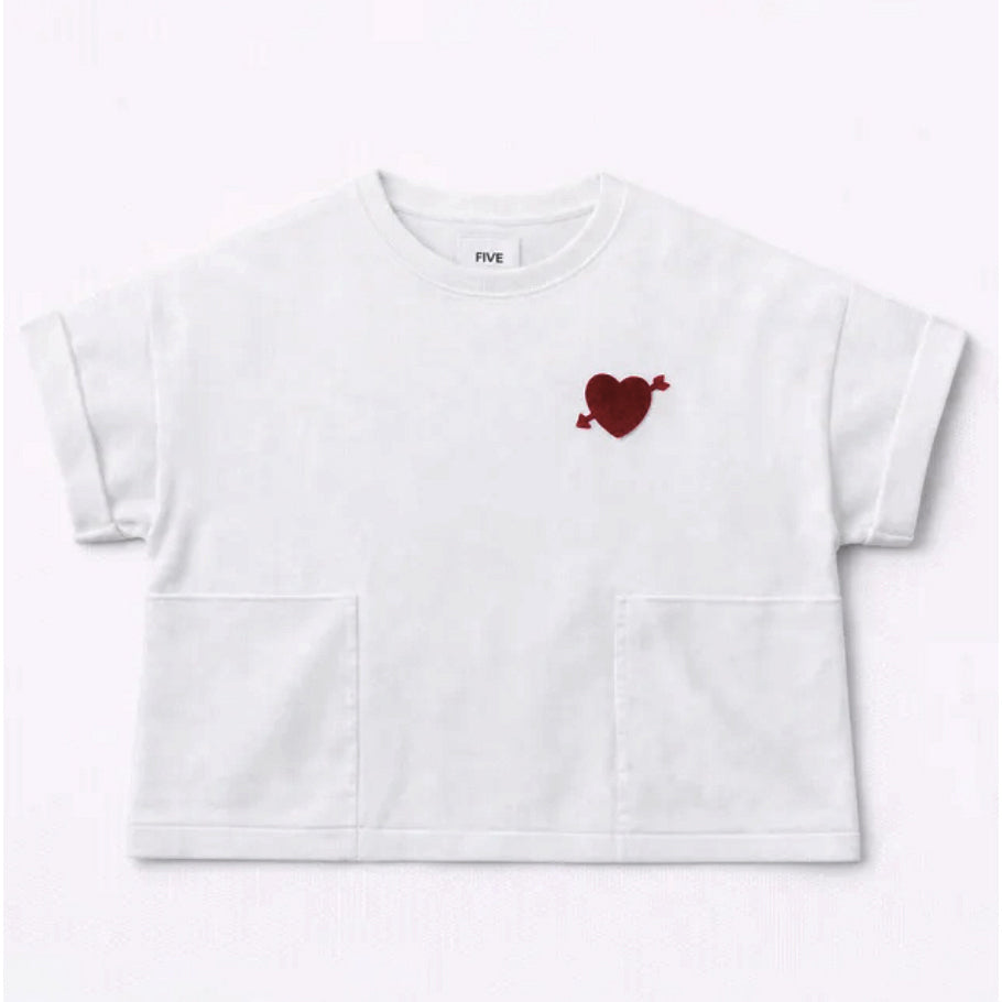 Sweat-shirt "Heart" - Blanc