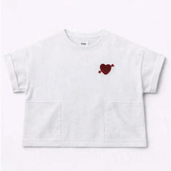 Sweat-shirt "Heart" - Blanc