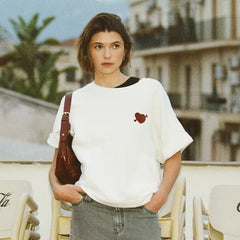 Sweat-shirt "Heart" - Blanc