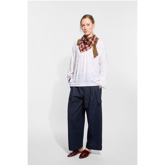 Foulard crêpe de soie "Taïga" - Rosewood