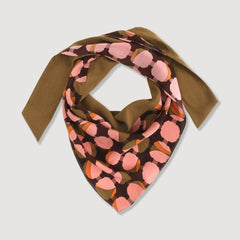Foulard crêpe de soie "Taïga" - Rosewood