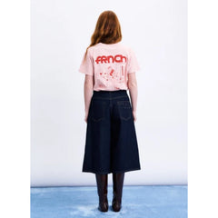 Bermuda "Sarakiniko" denim brut lavé