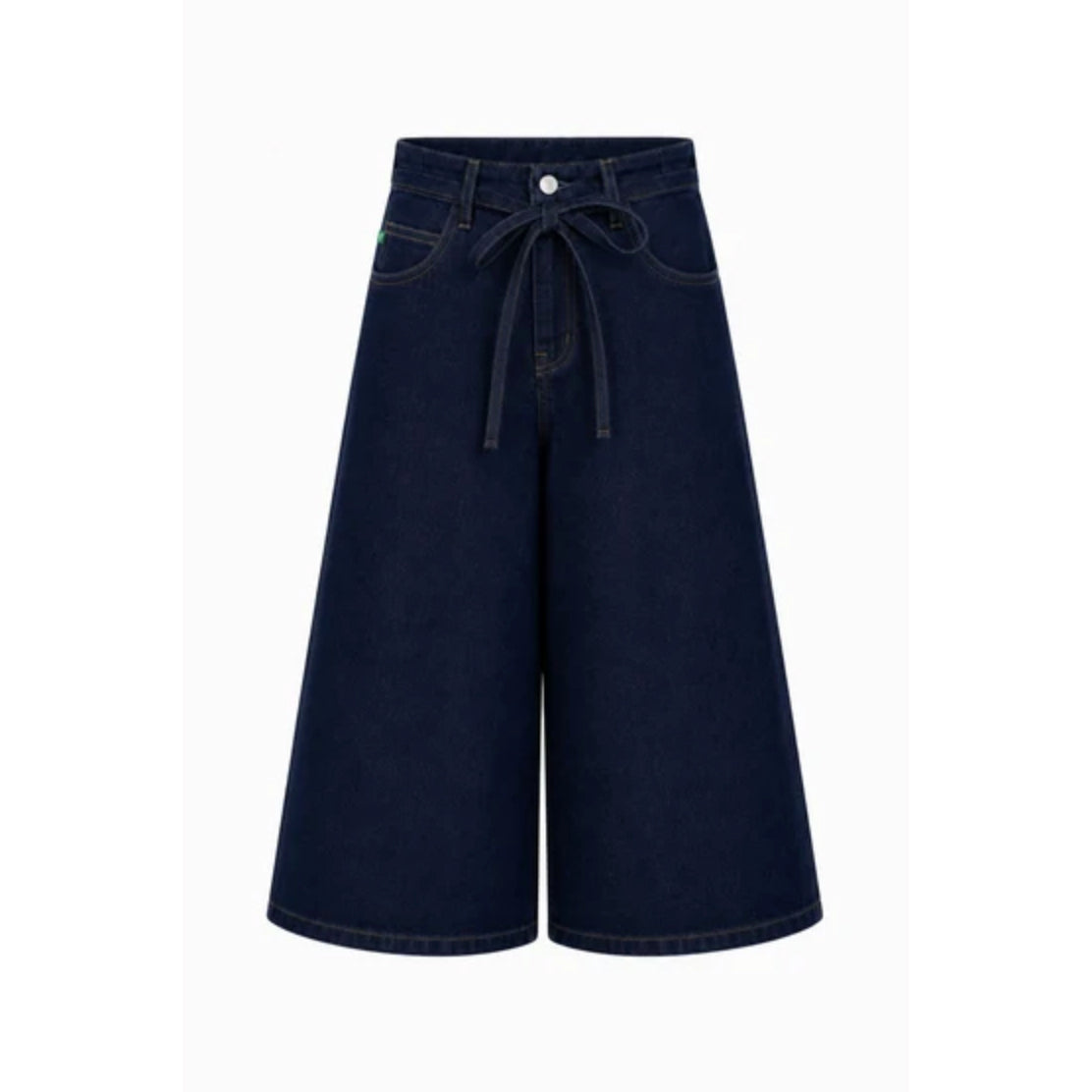 Bermuda "Sarakiniko" denim brut lavé