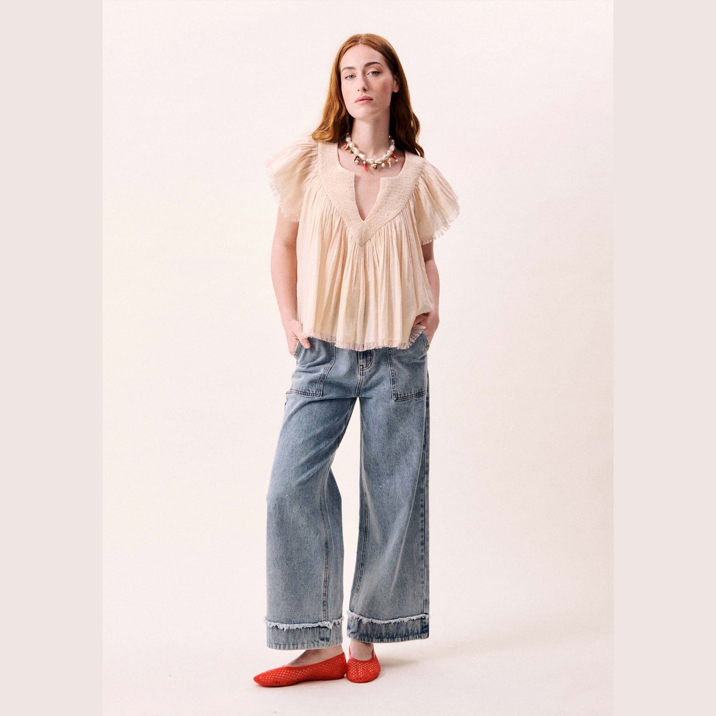 Blouse "Novaelle" - Rouge