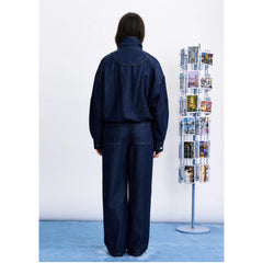 Blouson oversize "Kiso" - Denim brut lavé