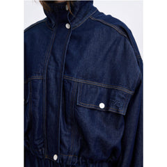 Blouson oversize "Kiso" - Denim brut lavé