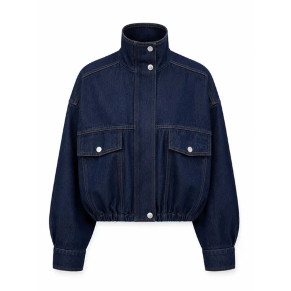 Blouson oversize "Kiso" - Denim brut lavé