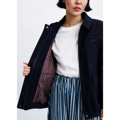 Blouson "Ilias" drap de laine - Navy
