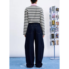 Jean barrel "Nami" denim brut lavé
