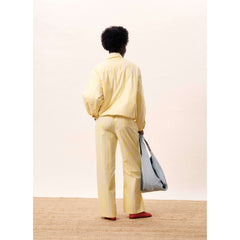 Pantalon straight large "Mira" - Butter