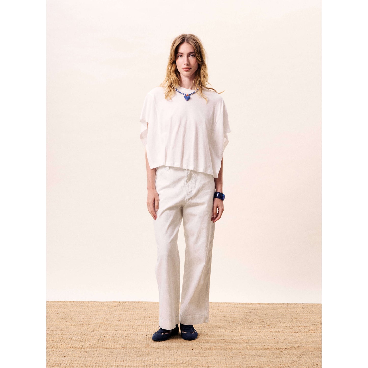 Pantalon rayé "Mélusine"