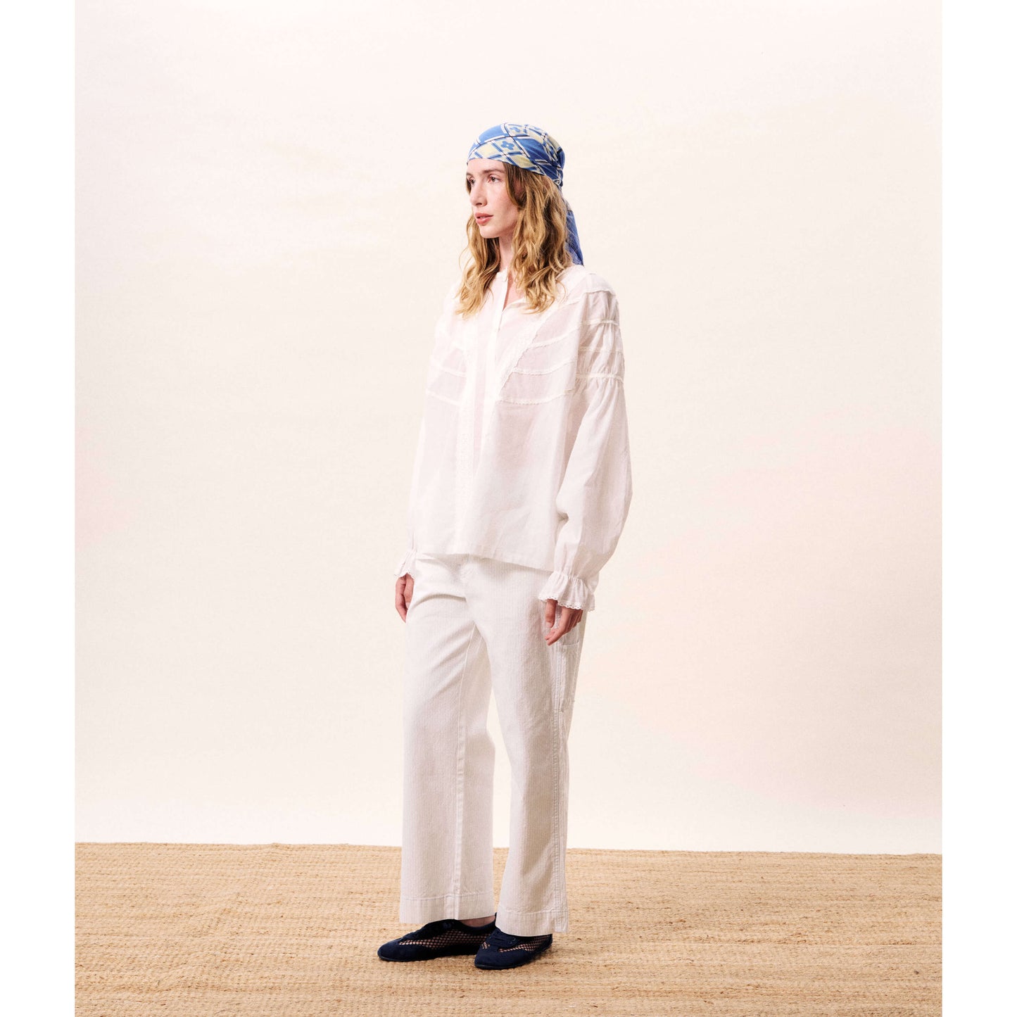 Pantalon rayé "Mélusine"