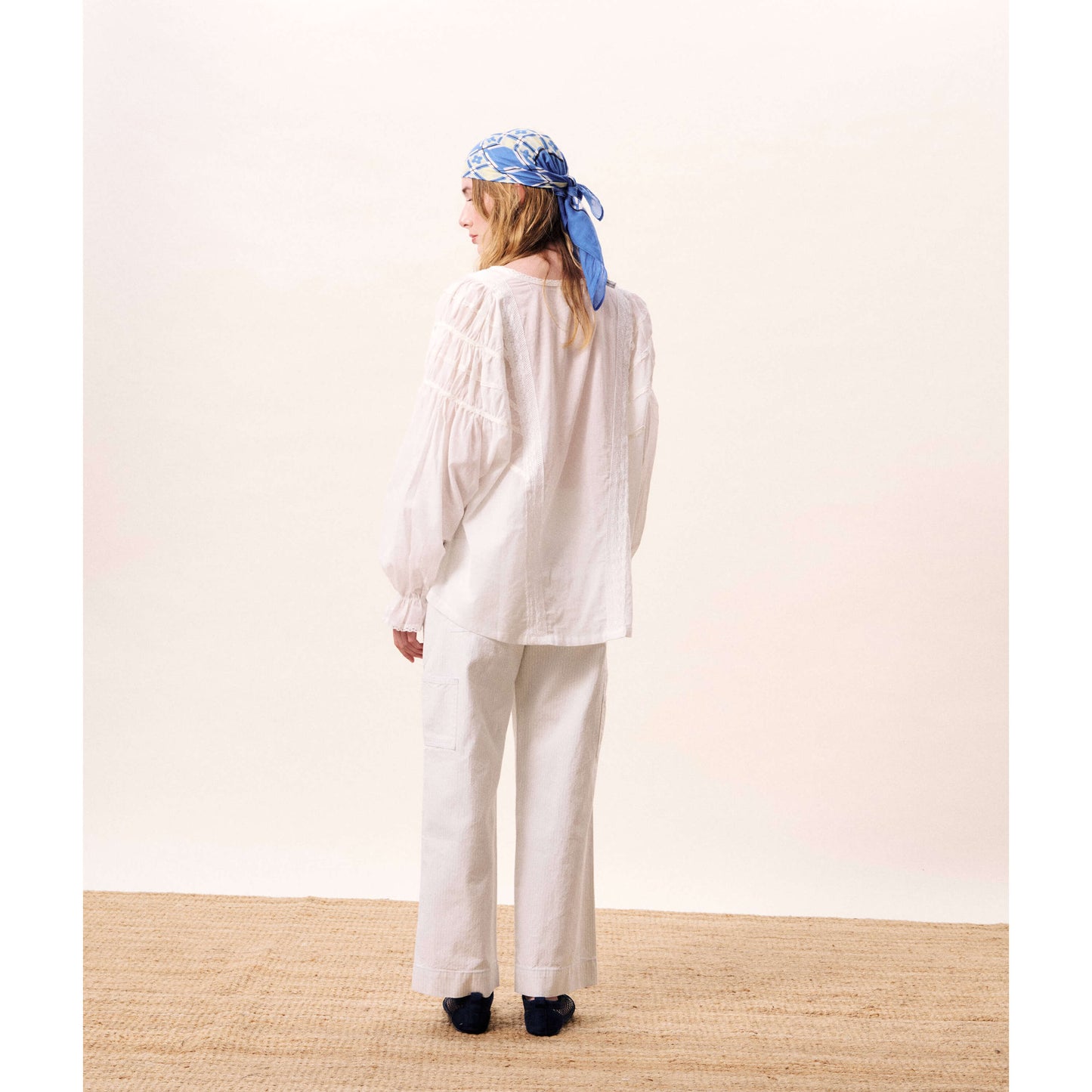 Pantalon rayé "Mélusine"