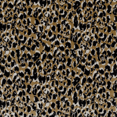 Chouchou velours léopard "Gairo" - Gold