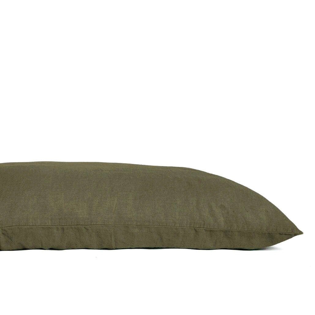 Housse de coussin XL lin lavé & coton "Limy"