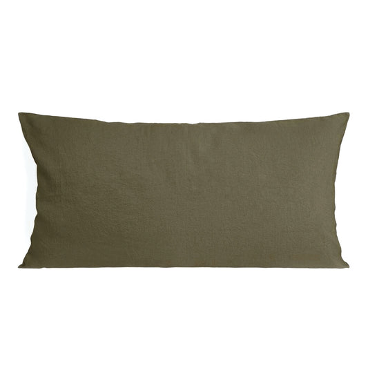 Housse de coussin XL lin lavé & coton "Limy"