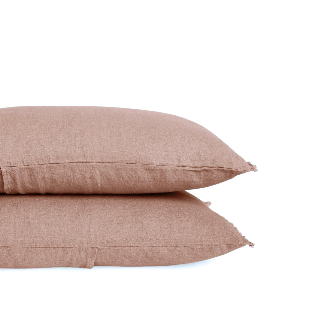 Housse de coussin lin lavé & coton "Limy"