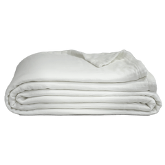 Couvre-lit "Lineo" lin - Blanc