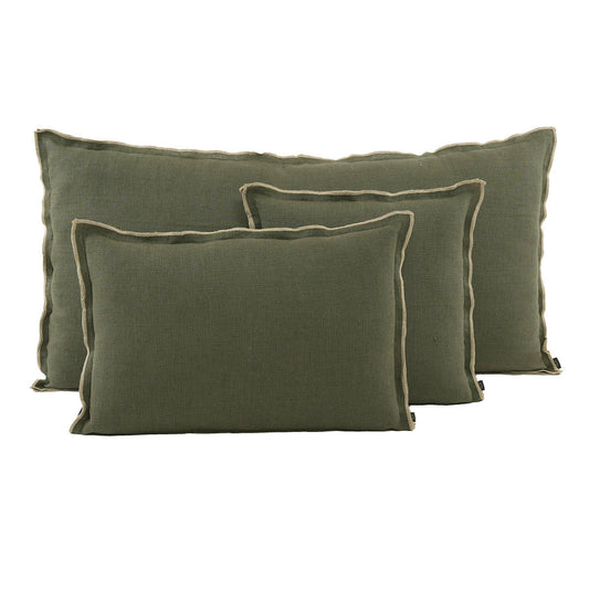 Housse de coussin lin lavé "Seony"
