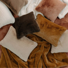 Plaid fourrure "Chamonix" - Gold
