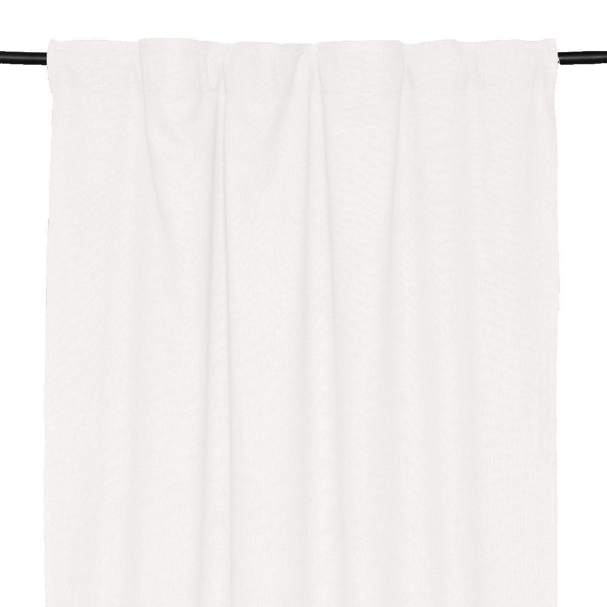 Rideau en lin & coton "Figari" - Blanc