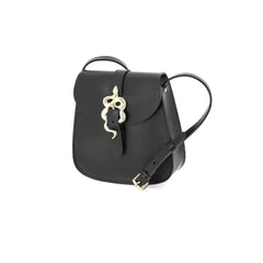 Sac "Sab Barbier" cuir - Noir