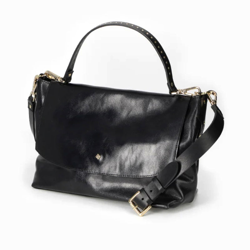 Sac "Le Benson" cuir Parma - Noir