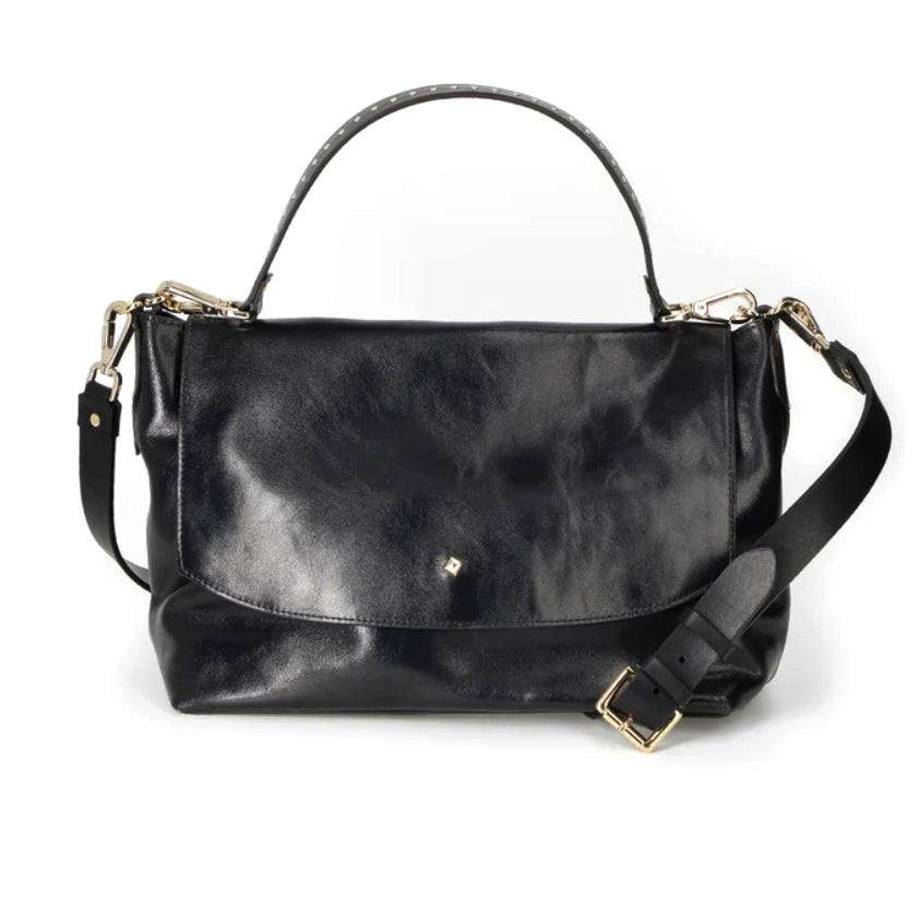 Sac "Le Benson" cuir Parma - Noir