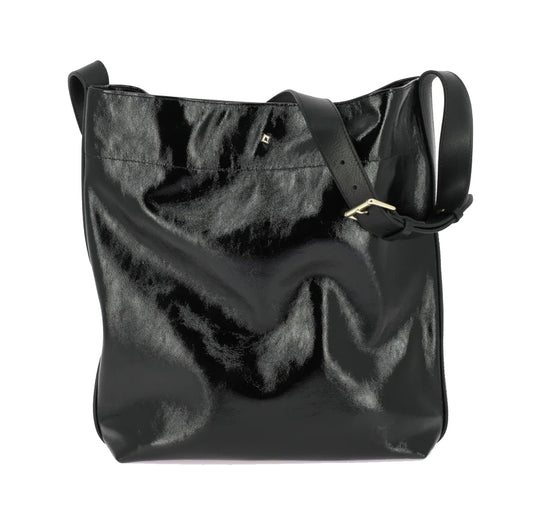 Sac "Le Enzo" cuir Crispy - Noir