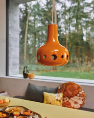 Suspension céramique "Dangle" - Orange