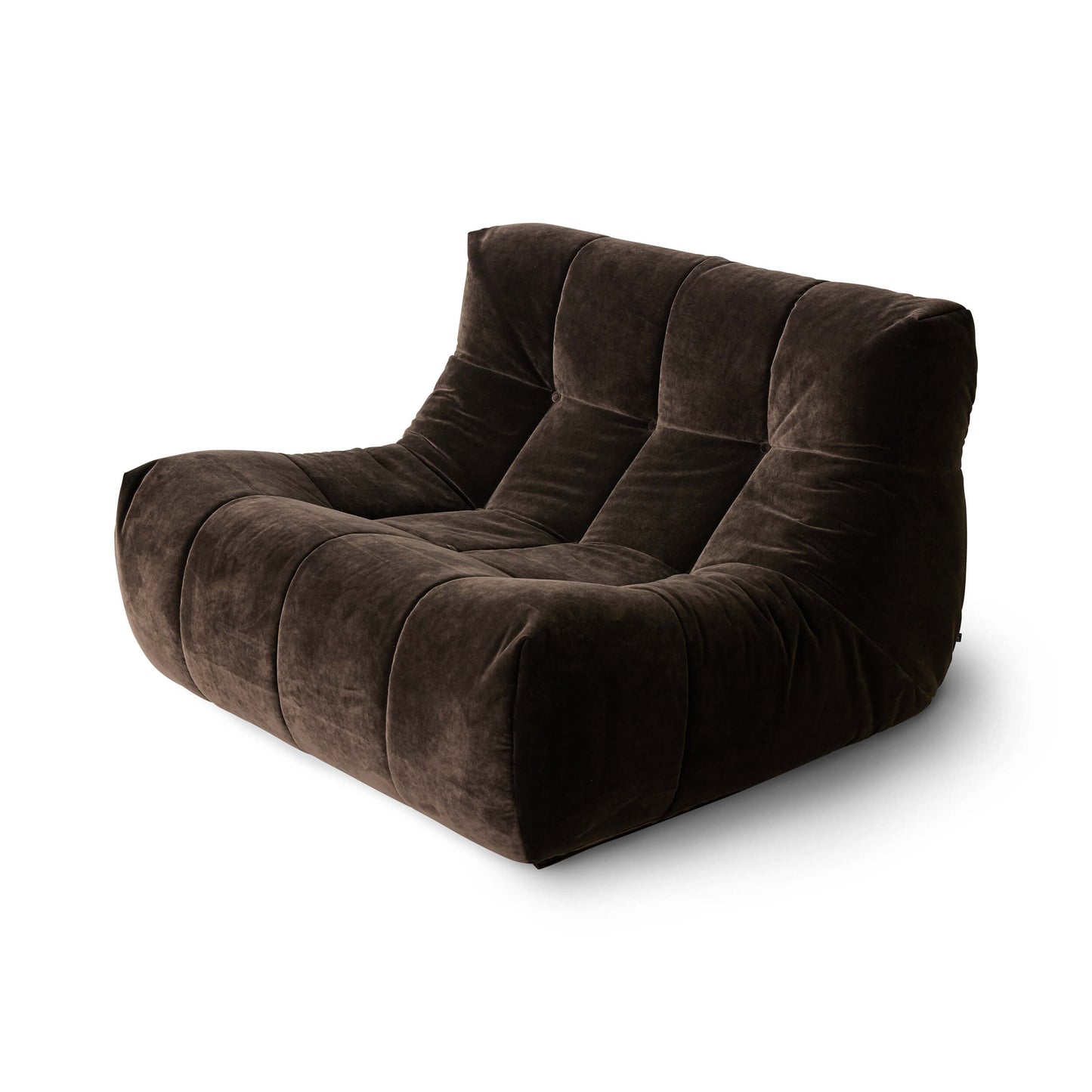 Fauteuil XXL "Lazy Lounge Chair" - Royal velvet Expresso