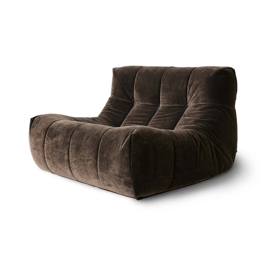 Fauteuil XXL "Lazy Lounge Chair" - Royal velvet Expresso