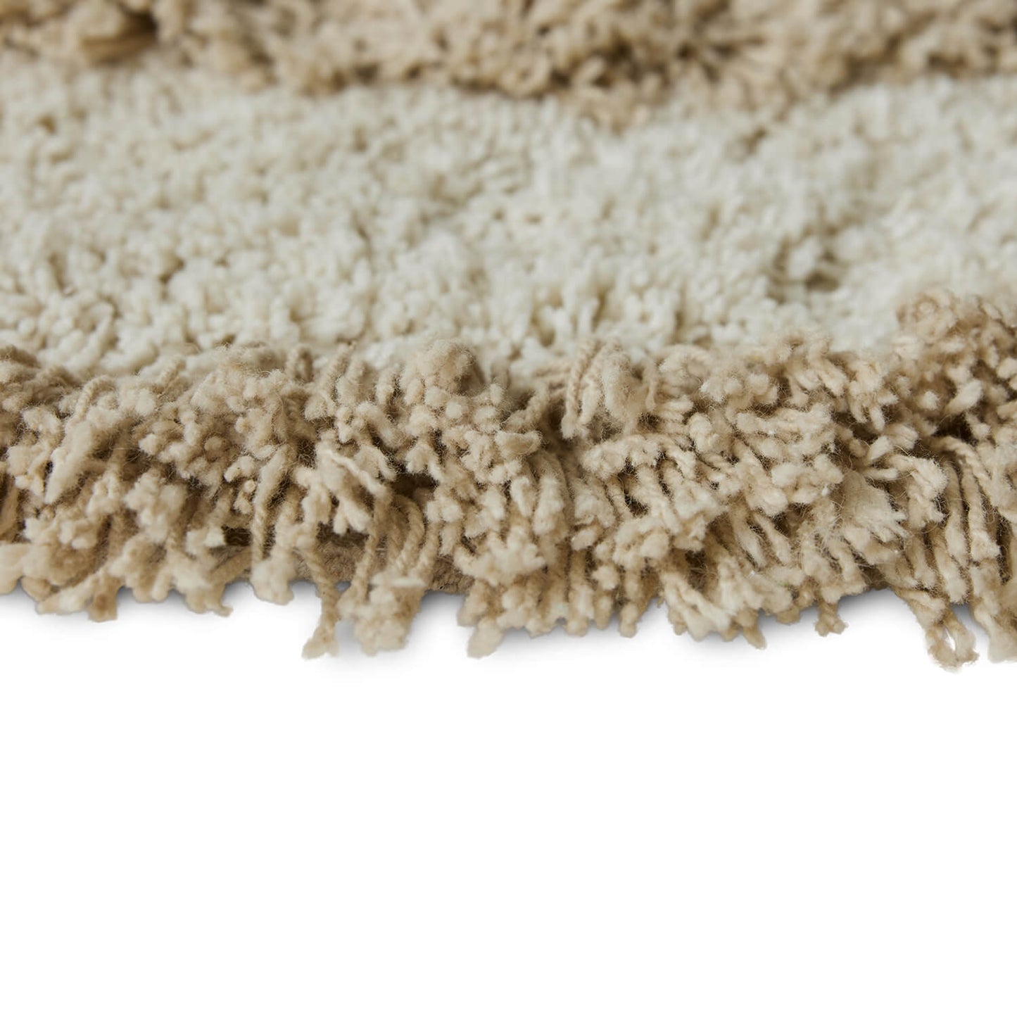 Tapis shaggy rond ø80cm - Sable