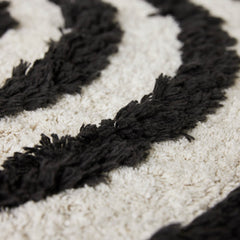 Tapis shaggy rond ø120cm - Noir