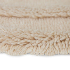 Tapis shaggy laine ø150cm - Cream